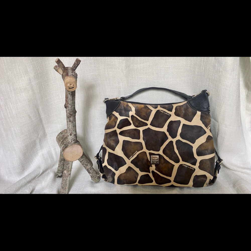 Dooney & Bourke Giraffe Print Large Shoulder Bag